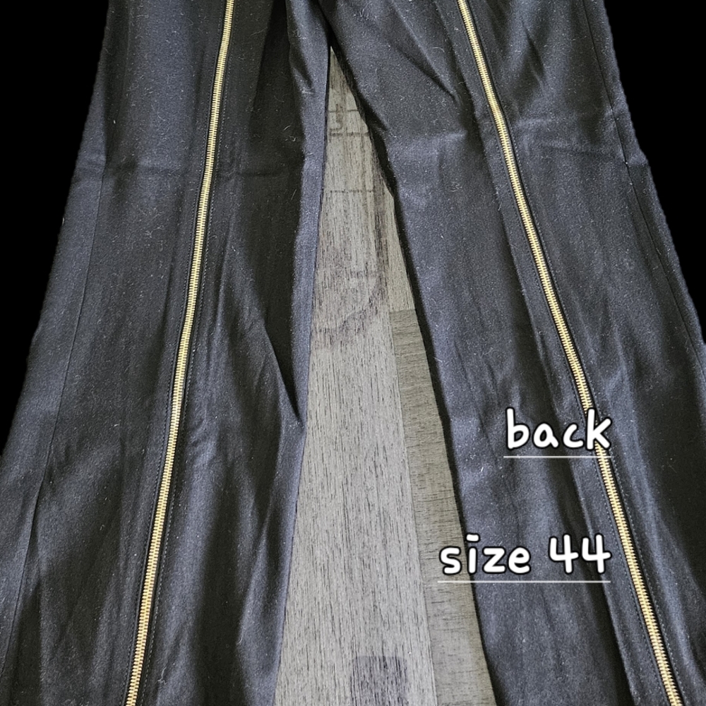 Alexander McQueen Black and Gold Trousers with Side Stripes